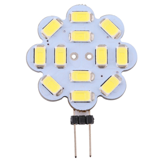 G4 12 LEDs SMD 5730 240LM 6000-6500K Plum Flower Shape Stepless Dimming Energy Saving Light Pin Base Lamp Bulb, DC 12V(White Light) by buy2fix