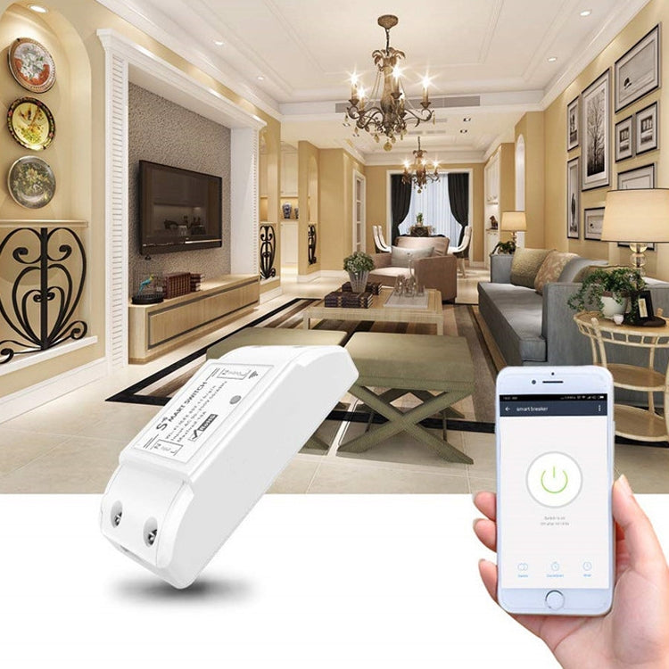 10A Single Channel WiFi Smart Switch Wireless Remote Control Module Works with Alexa & Google Home, AC 90-250V by buy2fix