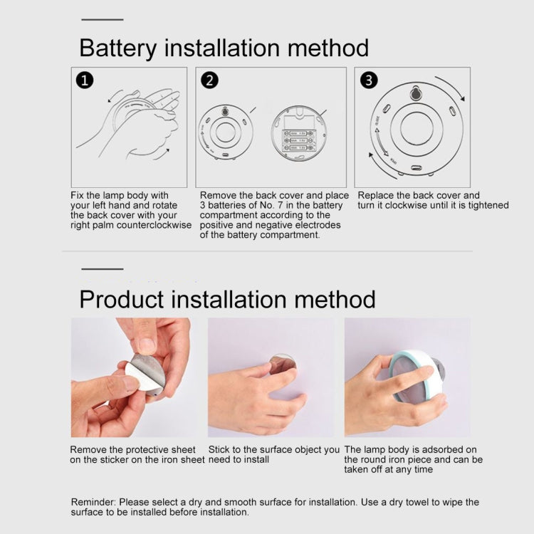 R10 USB Charging LED PIR Sensor Night Light , 4000K Emergency Light Cabinet Lamp, Sensor Distance: about 3m, DC 4.5V(Blue) by buy2fix