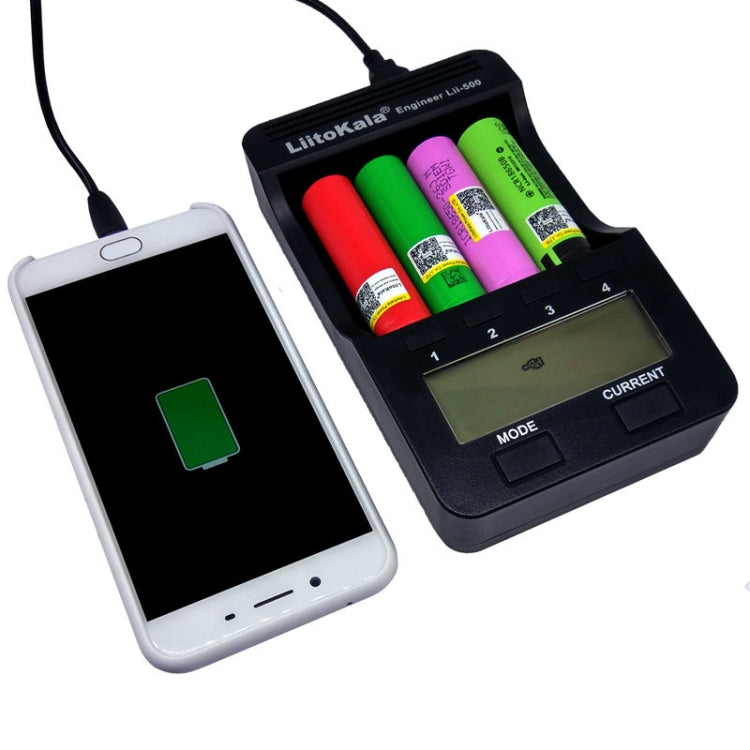 LiitoKala lii-500 Lithium Battery Charger for Li-ion IMR 18650, 26650, 16340, 14500, 10440, 18500, US Plug by buy2fix