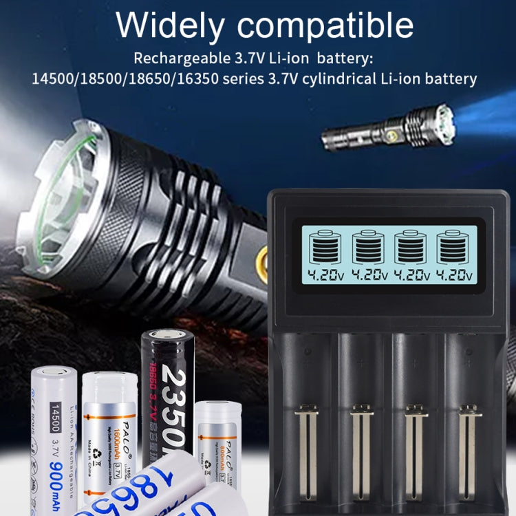 Micro USB 4 Slot Battery Charger for 3.7V Lithium-ion Battery, with LCD Display by buy2fix
