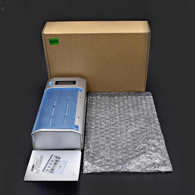 AC 100-240V 4 Slot Battery Charger for AA & AAA & C / D Size Battery, with LCD Display, EU Plug by buy2fix