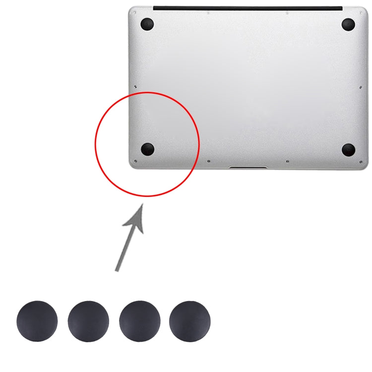 4 PCS Non-Slip Bottom Rubber Cooling Mat Pad Feet for Apple MacBook Air 13 inch A1932 by buy2fix