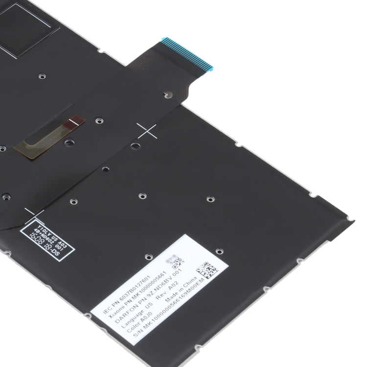 For Xiaomi Mi Notebook Air 12.5 US Version Keyboard with Backlight (Silver) by buy2fix