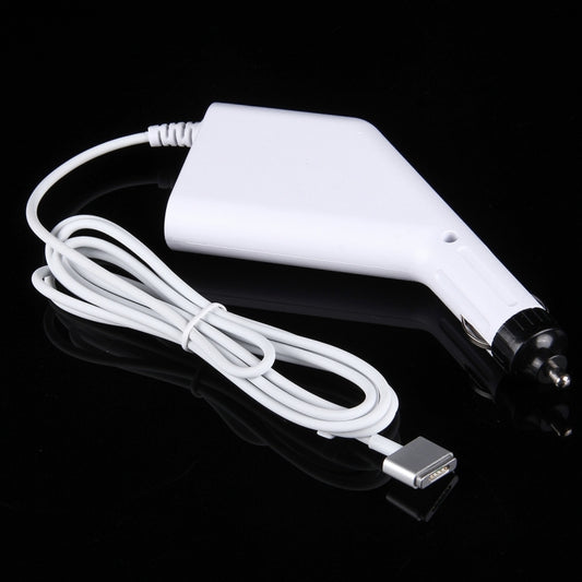 45W 14.85V 3.05A 5 Pin T Style MagSafe 2 Car Charger with 1 USB Port for Apple Macbook A1466 / A1436 / A1465 / A1435 / MD224 / MD231 / MD761 / MD711, Length: 1.7m(White) by buy2fix