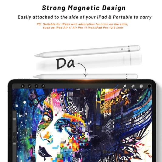 P7-LS Active Capacitive Stylus Pen with Palm Rejection for iPad After 2018 Version(White) by buy2fix