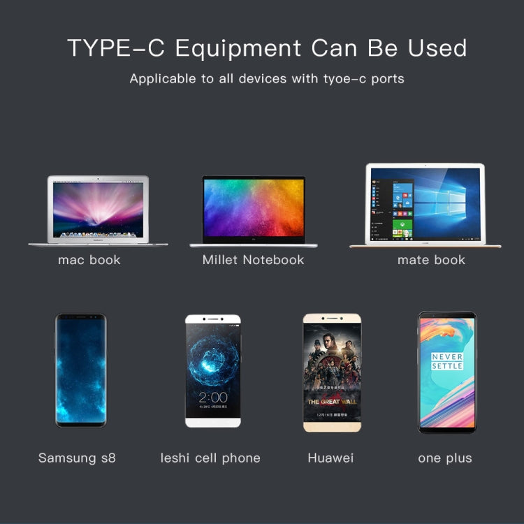 6 in 1 Hub USB-C / Type-C to USB-C / Type-C & HDMI & SD & TF & 2 USB Adapter by buy2fix