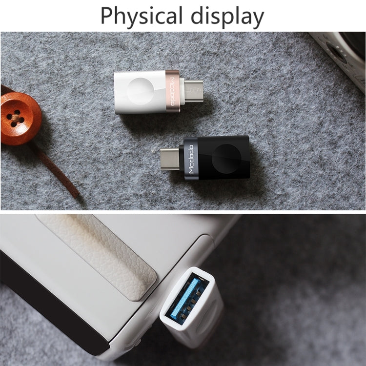 Mcdodo OT-1942 USB-C / Type-C to USB 3.0 AF Data Transmission Charging OTG Adapter(Gold) by Mcdodo