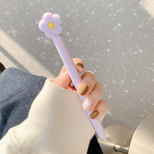 Cute Cartoon Silicone Protective Cover for Apple Pencil 2(Purple) by buy2fix