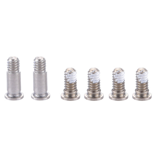 6 in 1 for Macbook Pro 15.4 inch with Touchbar A1707 Computer Case Bottom Cover Screws(Silver) by buy2fix