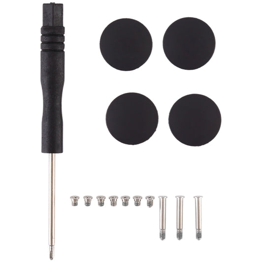3 in 1/Set Bottom Rubber Cooling Mat + Screws + Screwdriver for Macbook Pro A1278 A1286 A1297 by buy2fix
