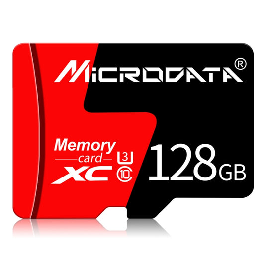 MICRODATA 128GB U3 Red and Black TF(Micro SD) Memory Card by MiCRODATA