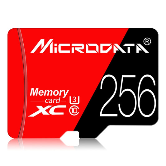 MICRODATA 256GB U3 Red and Black TF(Micro SD) Memory Card by MiCRODATA
