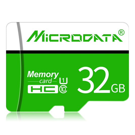 MICRODATA 32GB U1 Green and White TF(Micro SD) Memory Card by MiCRODATA