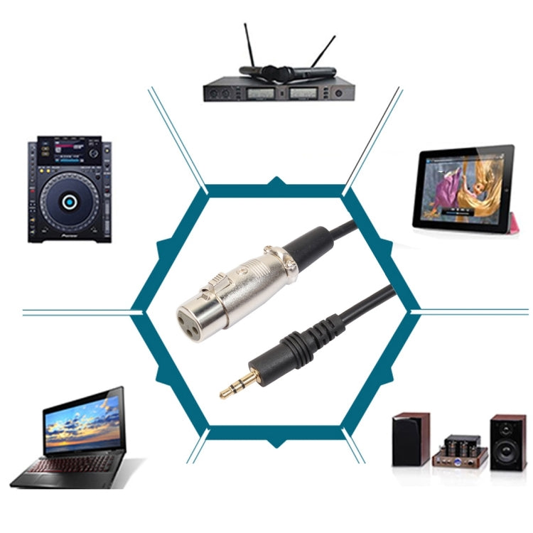 3m 3.5mm Male to XLR Female Microphone Audio Cord Cable by buy2fix