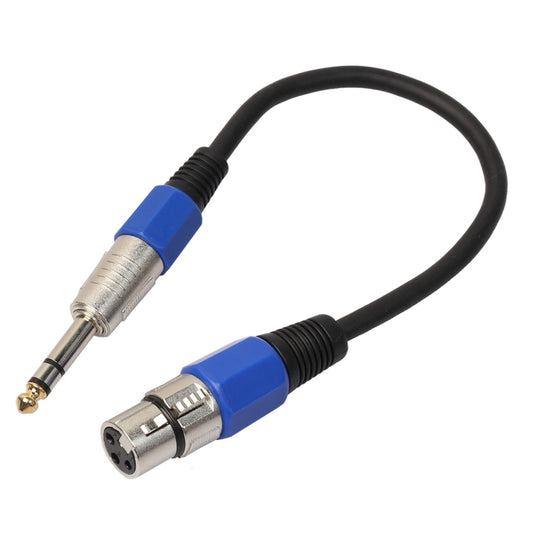 30cm XLR 3-Pin Female to 1/4 inch (6.35mm) Male Plug Stereo TRS Microphone Audio Cord Cable by buy2fix