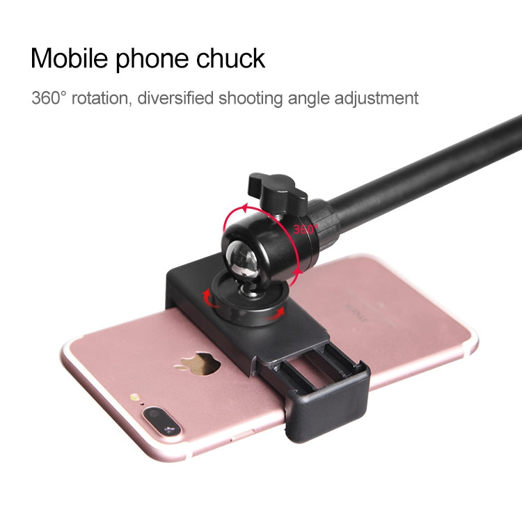 Desktop Mobile Phone Overhead Bracket Photography Micro-Course Video Recording Live Broadcasting Tripod,Dual-camera Setup by buy2fix
