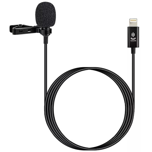 YICHUANG YC-LM10II 8 Pin Port Intelligent Noise Reduction Condenser Lavalier Microphone, Cable Length: 1.5m by YICHUANG