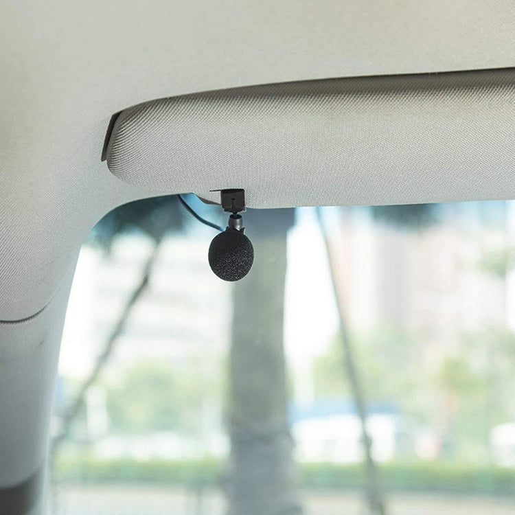 ZJ015MR Mono 3.5mm Straight Plug Car Navigation DVD External Paste Microphone, Length: 3m by buy2fix