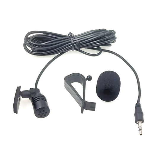 ZJ015MR Stereo 2.5mm Straight Plug Car Navigation DVD External Paste Microphone, Length: 3m by buy2fix