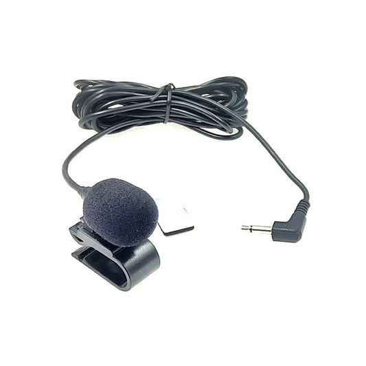 ZJ025MR Stick-on Clip-on Lavalier Mono Microphone for Car GPS / Bluetooth Enabled Audio DVD External Mic, Cable Length: 3m, 90 Degree Elbow 3.5mm Jack by buy2fix