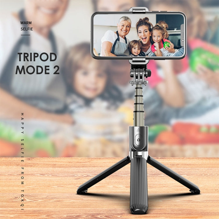 L03 Aluminum Alloy Foldable Bluetooth Tripod Selfie Stick (Black) by buy2fix