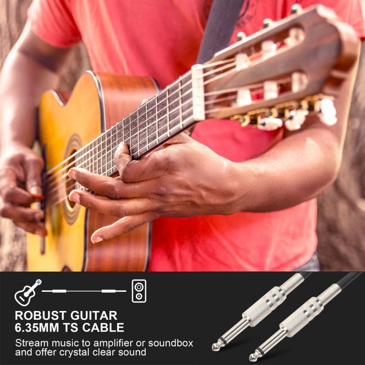 1.8m 1/4 inch (6.35mm) Male to Male Shielded Jack Mono Plugs Audio Patch Cable by buy2fix