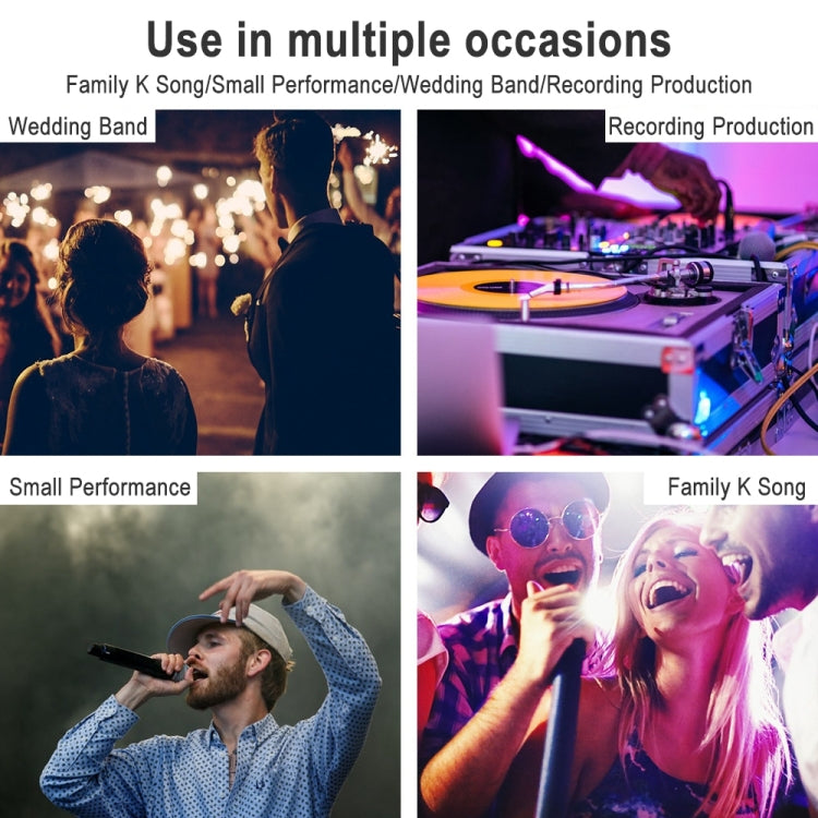 BMG-06D 6-channel Live Mixer Mobile Phone Bluetooth Sound Card Digital 16DSP Reverb Effect, EU Plug(White) by buy2fix