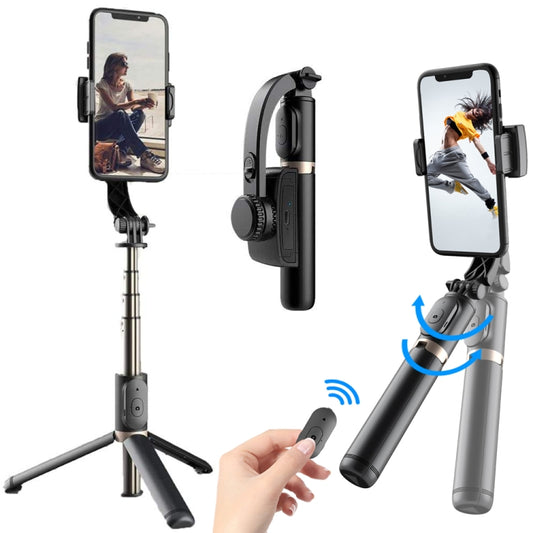 Q08 Gimbal Stabilizer Bluetooth Remote Control Tripod Selfie Stick (White) by buy2fix