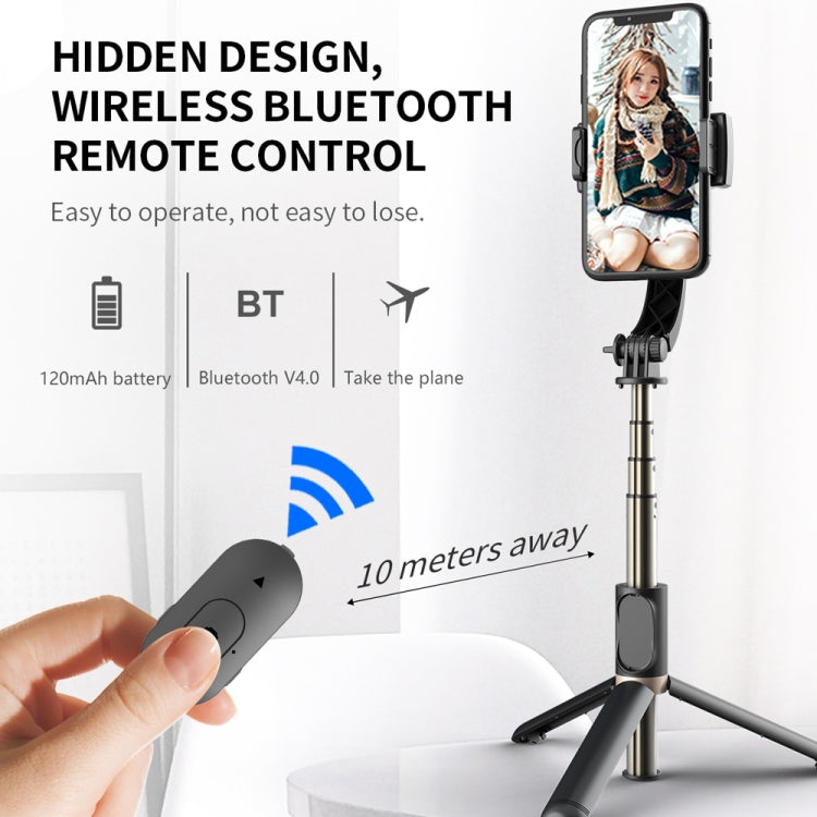 Q08 Gimbal Stabilizer Bluetooth Remote Control Tripod Selfie Stick (White) by buy2fix