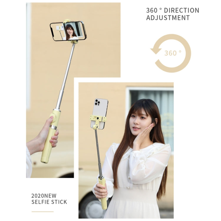 Bluetooth Remote Control Tripod Selfie Stick (Yellow) by buy2fix