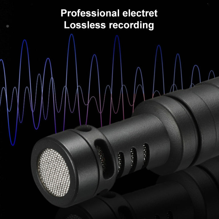 M30 Portable Wired Condenser Shotgun Microphone Trip Vlog Record Studio Video for Camera Phone by buy2fix