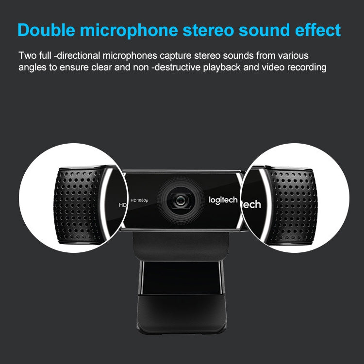 Logitech C922 Pro HD Pro Autofocus Built-in Stream Webcam 1080P Web Camera by Logitech