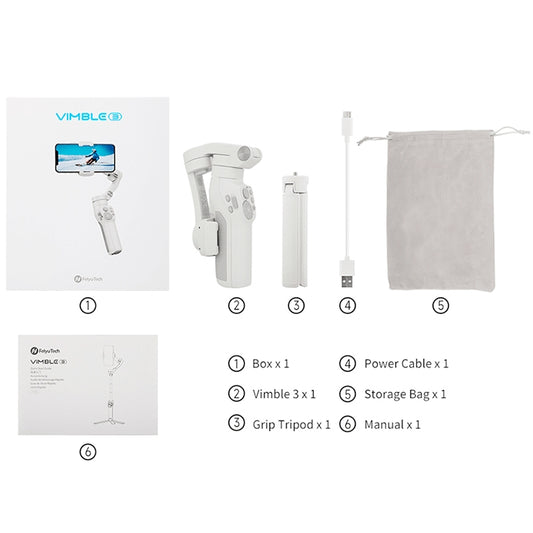 FEIYUTECH Vimble 3 SE Handheld Stabilizer Smart Three-Axis Follow-Up Anti-Shake Gimbal by buy2fix