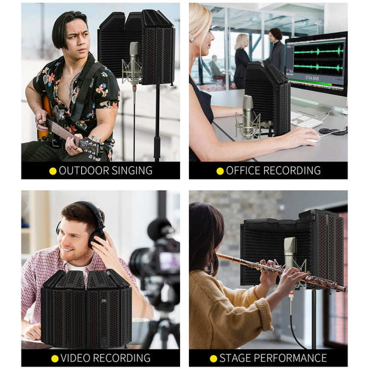 XTUGA BURNER 3 Door Recording Microphone Isolation Shield by XTUGA