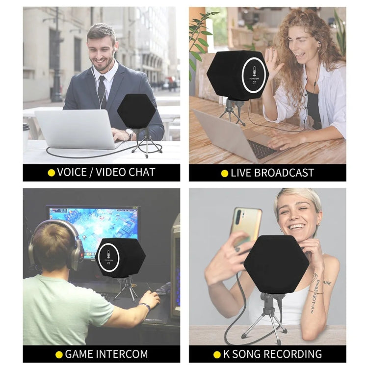 XTUGA Microphone Wind Shield Pop Filter Isolation Ball by XTUGA