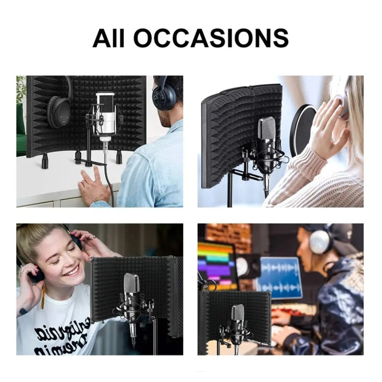 XTUGA P73 Foldable Recording Microphone Isolation Shield by XTUGA