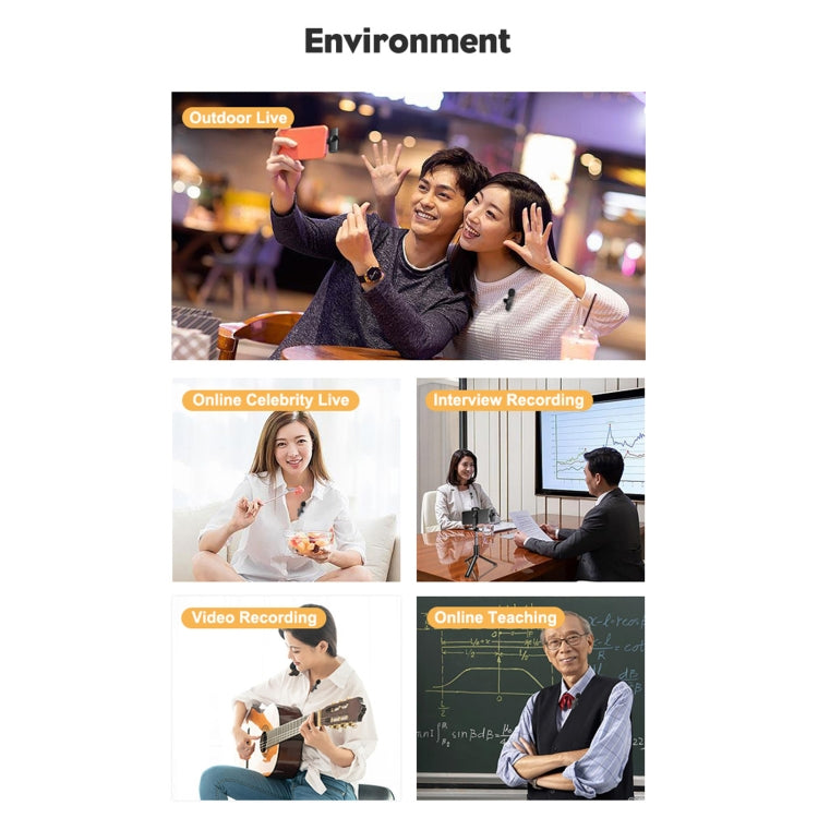 Type-C / USB-C Interface Live Broadcast Wireless Lavalier Microphone by buy2fix