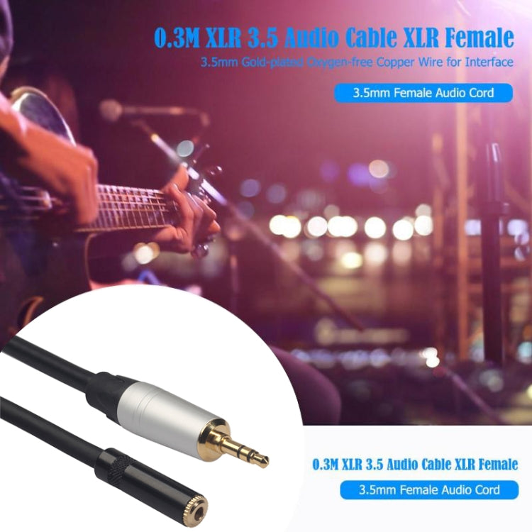TC210MF-03 3.5mm Male to Female Audio Cable, Length: 0.3m by buy2fix
