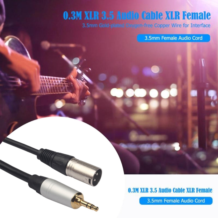 TC210KM173 3.5mm Male to XLR Male Audio Cable, Length: 0.3m by buy2fix
