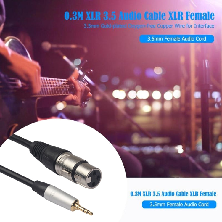 TC210KF183 3.5mm Male to XLR Female Audio Cable, Length: 0.3m by buy2fix