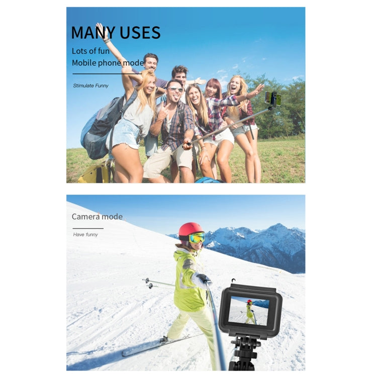 L02 100cm Multi-function Adjustable Bluetooth Self-timer Pole Tripod Selfie Stick (Black) by buy2fix