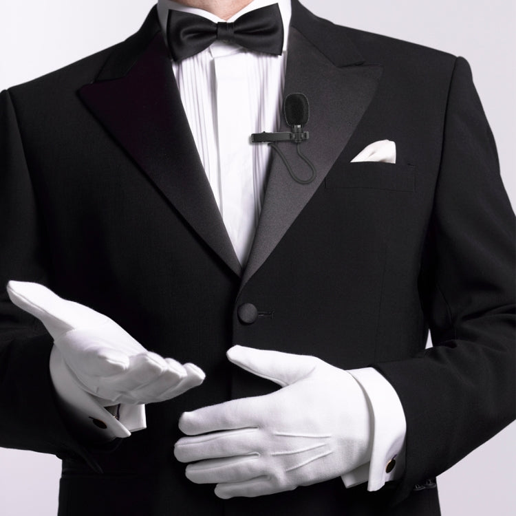 Yanmai R955 Clip-on Lapel Mic Lavalier Omni-directional Double Condenser Microphone, For Live Broadcast, Show, KTV, etc by buy2fix