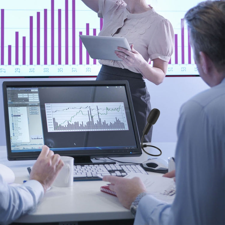 Yanmai SF-558 Mini Professional USB Studio Stereo Condenser Recording Microphone, Cable Length: 15cm (Black) by Yanmai