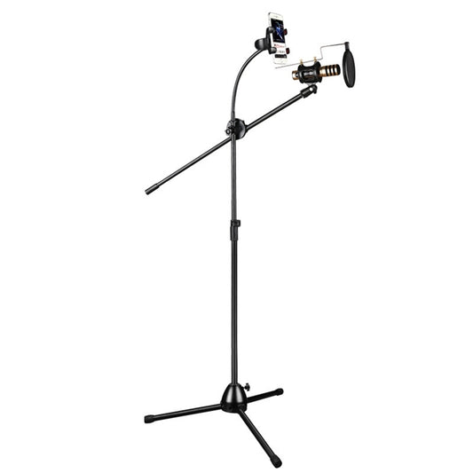 RODD NB-108 Karaoke Phone Microphone Tripod Scissor Arm Stand Holder For Studio Recording, Live Broadcast, Live Show, KTV, etc. by buy2fix