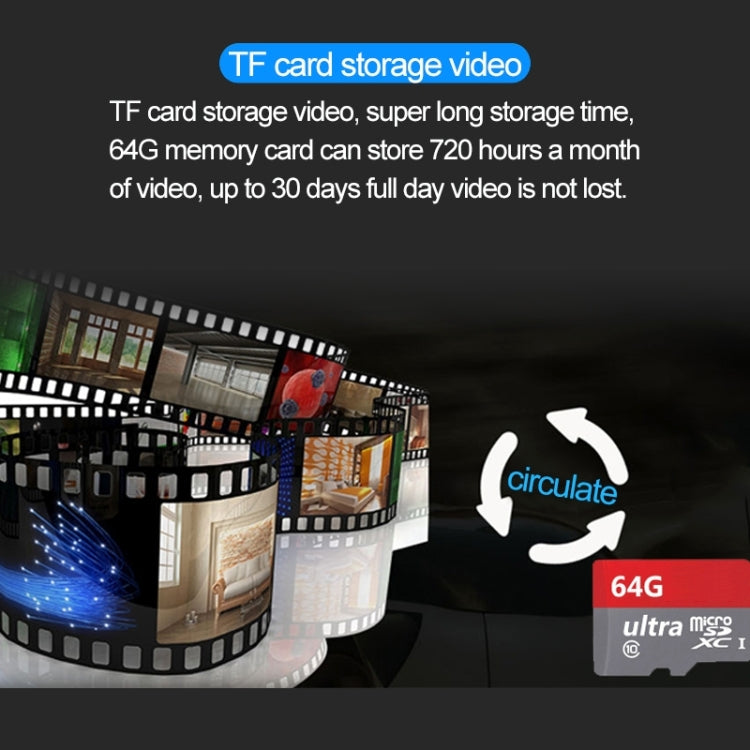 J-06 Indoor and Outdoor 1.0MP Wireless Wifi IP IR Camera, Support Infrared Night Vision / Motion Detection / TF Card (64GB Max), IR Distance: 50m by buy2fix