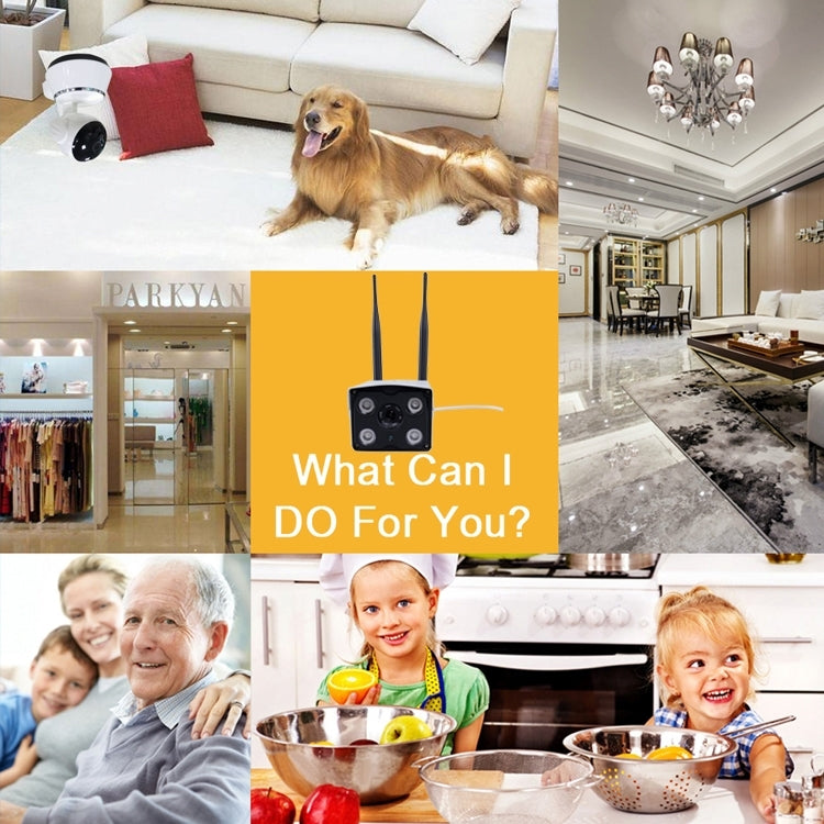 J-02100 1.0MP Dual Antenna Smart Wireless Wifi IP Camera, Support Infrared Night Vision & TF Card(64GB Max) by buy2fix