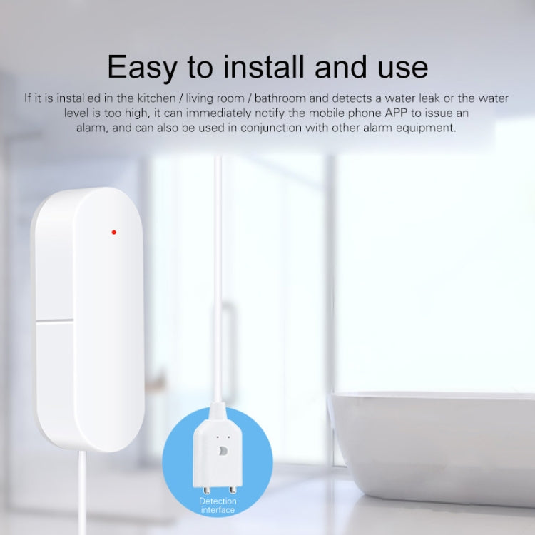 DY-SQ400A WiFi Smart Leak Water Alarm Household Water Level Detection Alarm by buy2fix