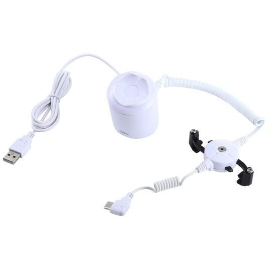 Cylindrical Display Stand Security System Burglar Alarm / Anti-theft Alarm Display Holder with Infrared Remote Control for Mobile Phones with Type-C / USB-C Port by buy2fix