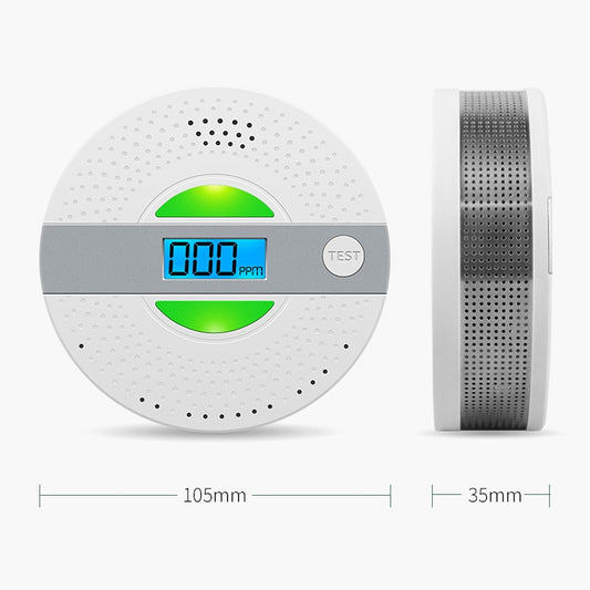 JSN-JY-909COM Smoke Carbon Monoxide Alarm Detector without Battery by buy2fix